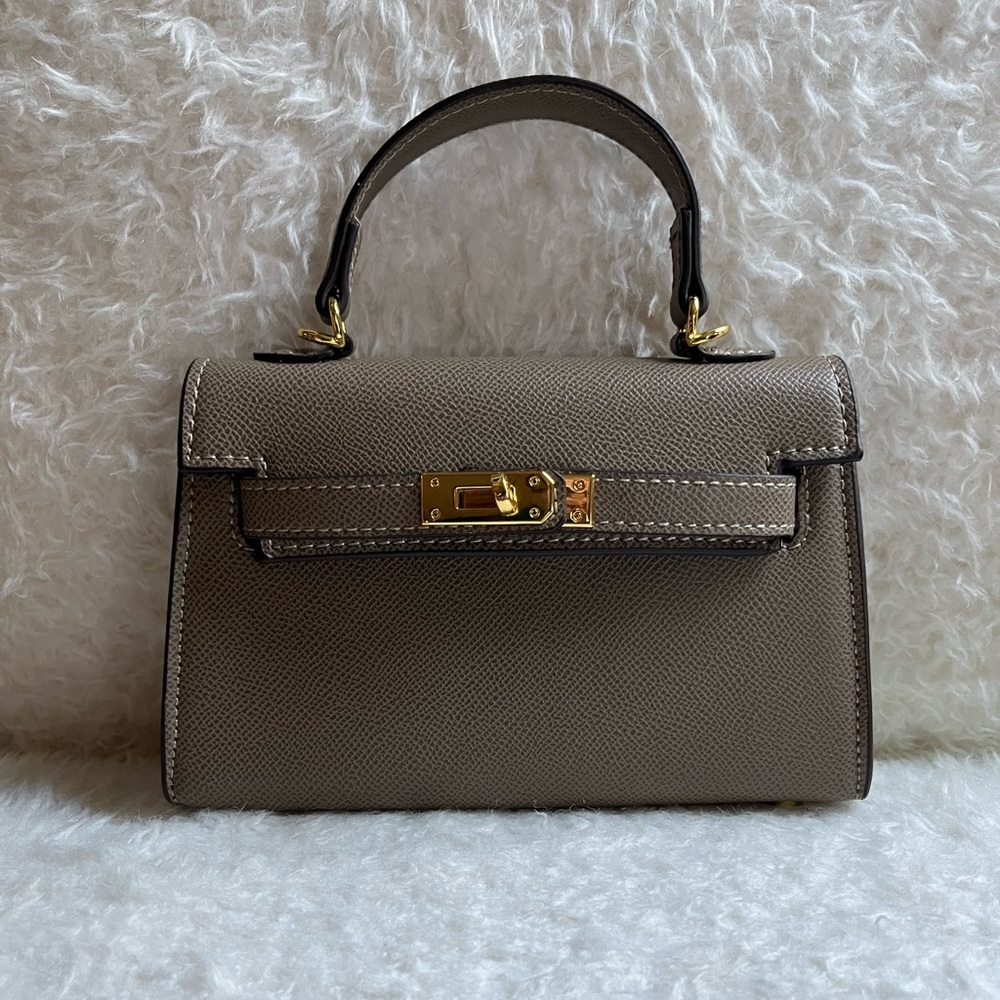 Classic mini handbag with removable or  adjustable crossbody strap